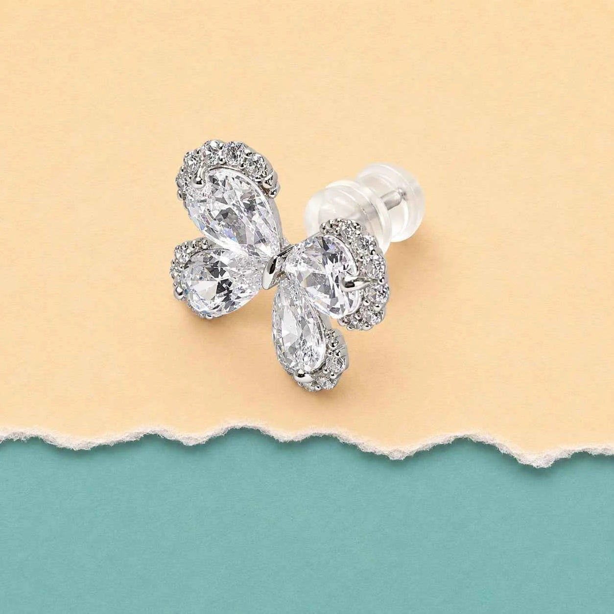 Celestial Flutter Halo Stud Earrings