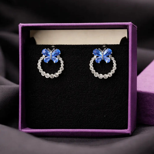 Aurelia Vine – AZ Stone Silver Drop Earrings