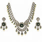 Victorian Emeraled  Pearl Necklace Set