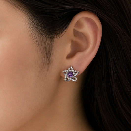 Zirconia Star Studs
