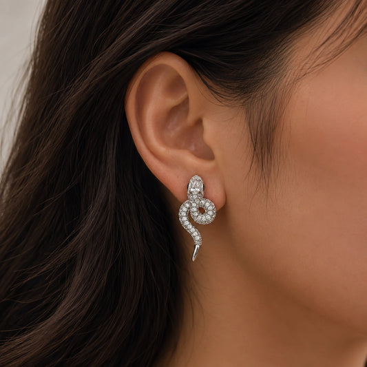 Serpent Twist Zirconia Studs