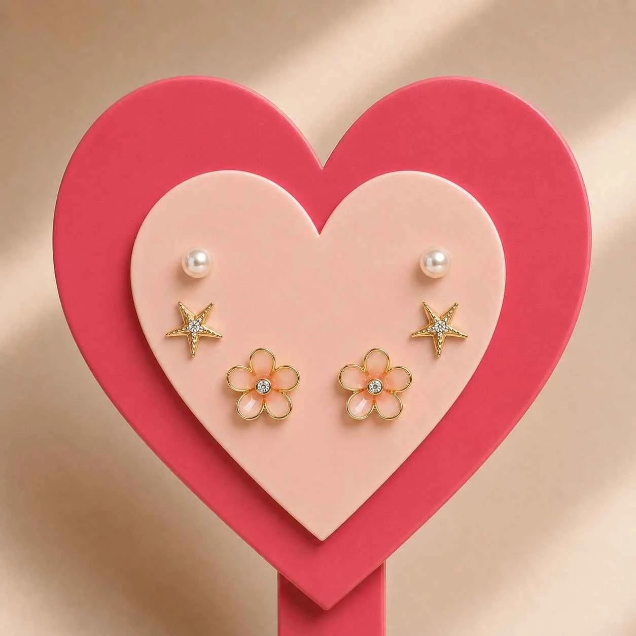 Coastal Bloom and Starfish Earring