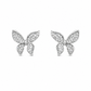 Crystal Butterfly Stud Earrings