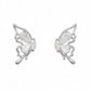 Crystal Wing Butterfly Stud Earrings