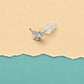Crystal Wing Butterfly Stud Earrings
