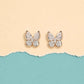 Rose Gold Butterfly Stud - 925 Silver Jewelery