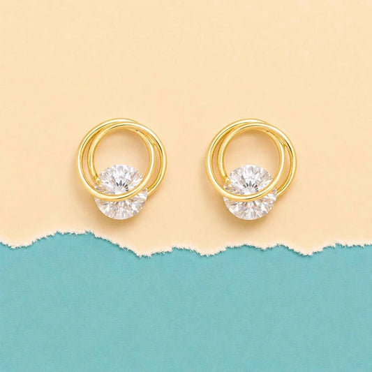Gold Circle Stud