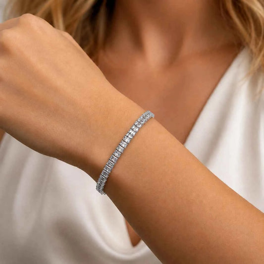 Diamond Glow Bracelet - 925 Silver Jewelery