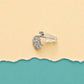 Elegant Crystal Swan Stud Earrings