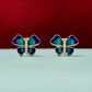 Elegant Rose Gold Butterfly Earrings