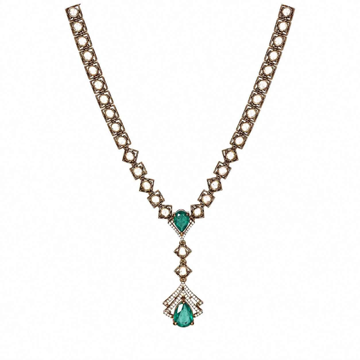 Emerald Grace Victorian Necklace