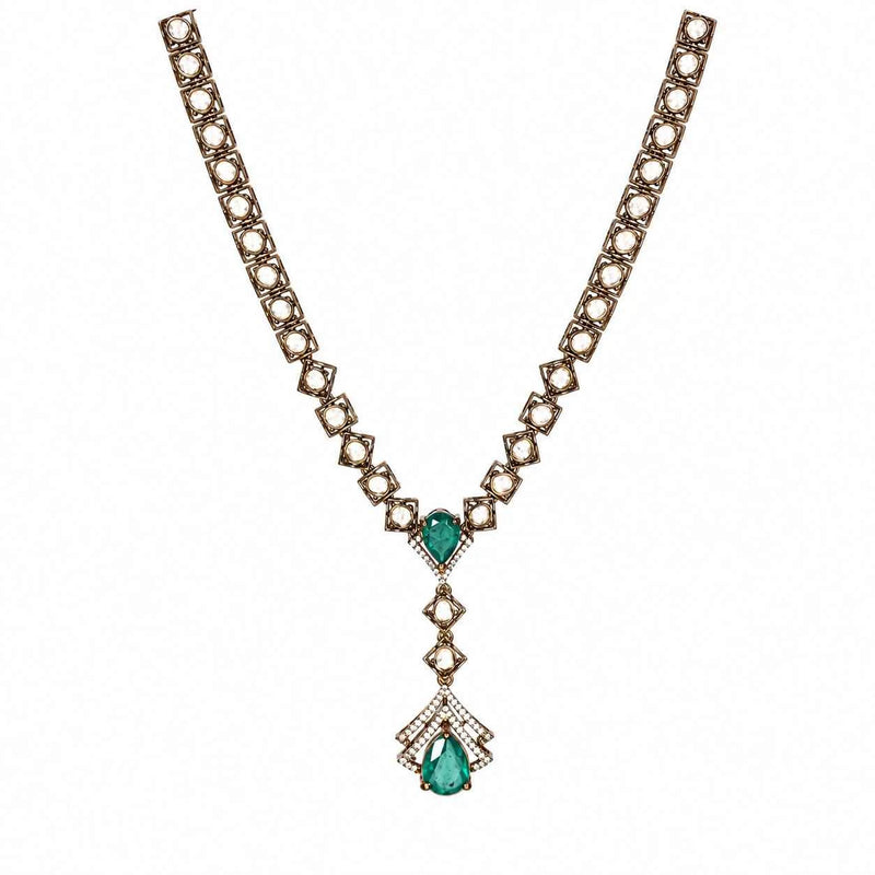 Emerald Grace Victorian Necklace