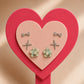 Floral & Ribbon CZ Stud Set