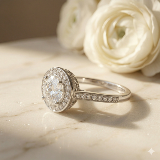 Luna Halo Sparkle Ring