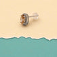 Golden Aura Halo Stud Earrings