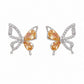 Golden Butterfly Stud Earrings