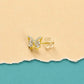 Golden Butterfly Studs