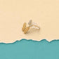 Golden Flutter Duo Butterfly Stud Earrings