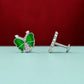 Green Butterfly Stud Earrings