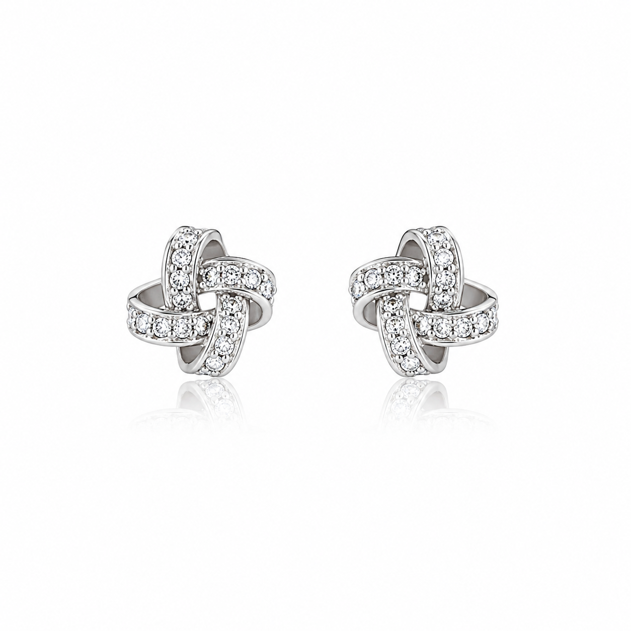 Infinity Knot Stud Earrings