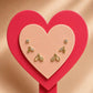 Leaf and Crystal Side Earring