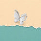 Moonlit Butterfly Stud Earrings