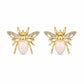Pastel Enamel Bee Stud Earrings