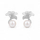 Pearl Blossom Stud Earrings