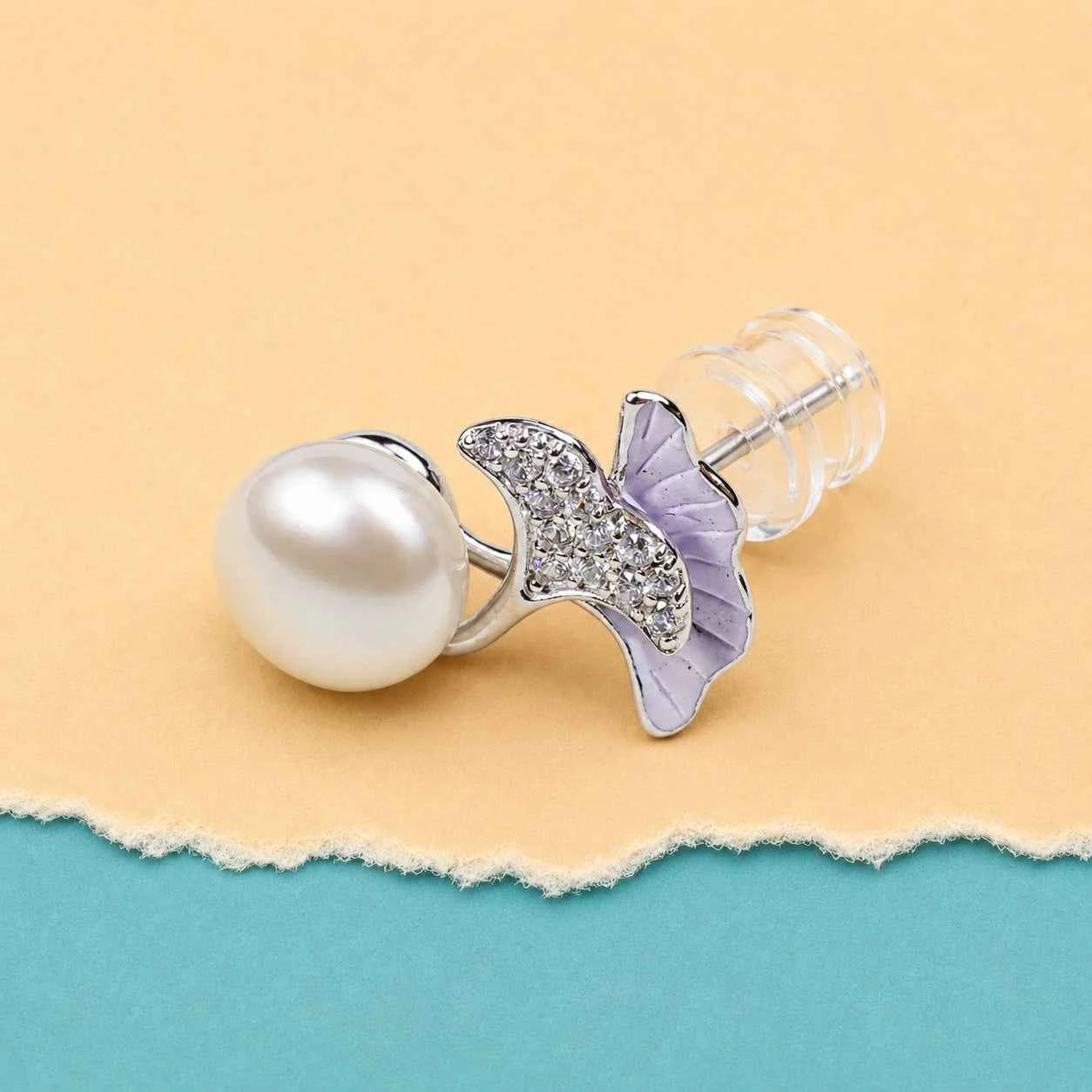 Pearl Blossom Stud Earrings