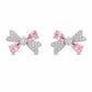 Pink Ribbon Spark Stud Earrings