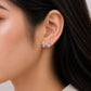Pink Ribbon Spark Stud Earrings