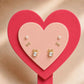 Romantic Bow & Pearl Stud Earring Set