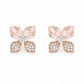 Rose Blossom Bow Stud Earrings