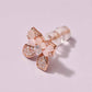 Rose Blossom Bow Stud Earrings
