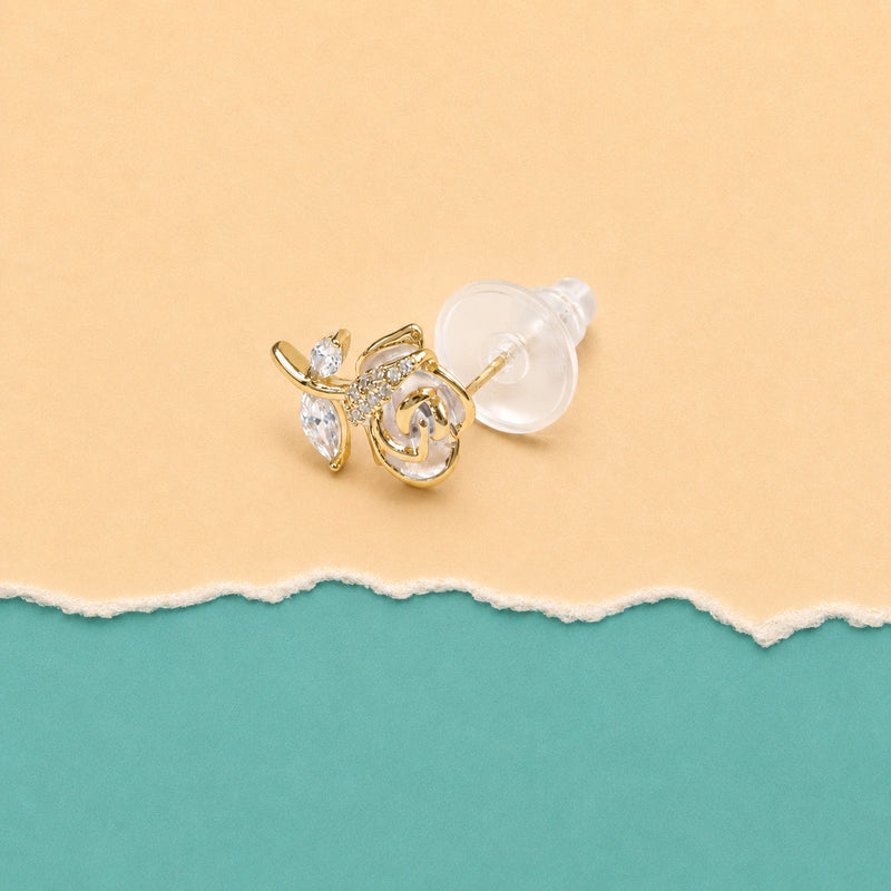 Rose Blossom Stud Earrings