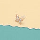 Rose Gold Butterfly Stud Earrings