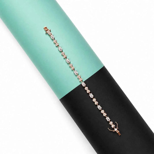 Rosegold Glam Bracelet - 925 Silver Jewelery