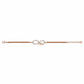 Rosegold Infinity Mesh Bracelet