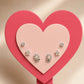 Silver Bloom Stud Trio Collection