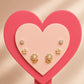 Silver Bloom Stud Trio Collection
