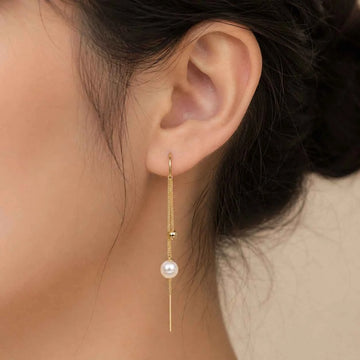 Pearl Tassel Earrings