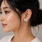 Silver Crystal Butterfly Studs