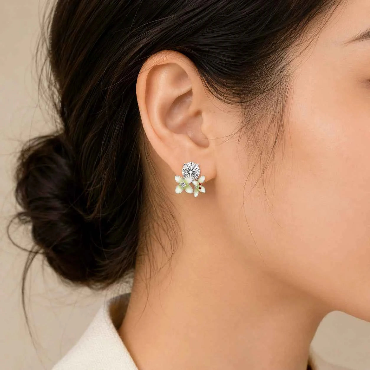 Blossom Garden Floral Stud Earrings
