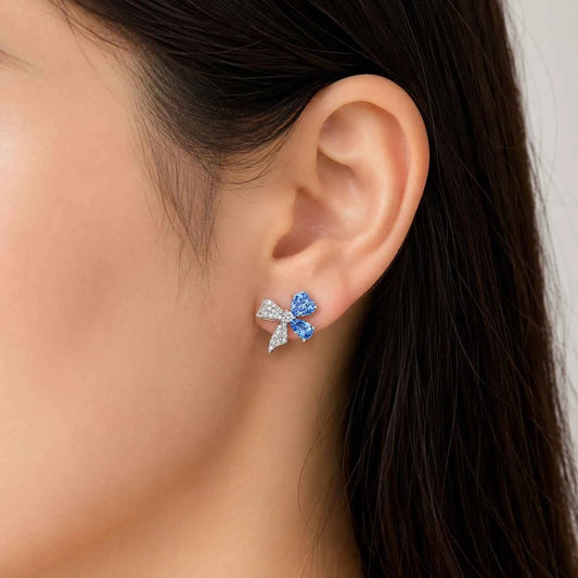 Butterfly Bow Stud Earrings