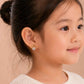 Gold Circle Stud - 925 Silver Jewelery