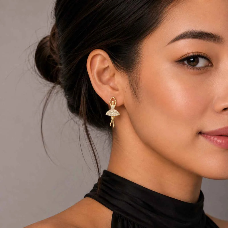 Ballerina Grace Stud Earrings