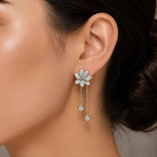 Floral Tassel Earrings