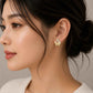 Golden Flutter Duo Butterfly Stud Earrings