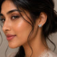 Pear Crystal Butterfly Stud
