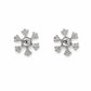 Snowflake Pearl Stud Earrings